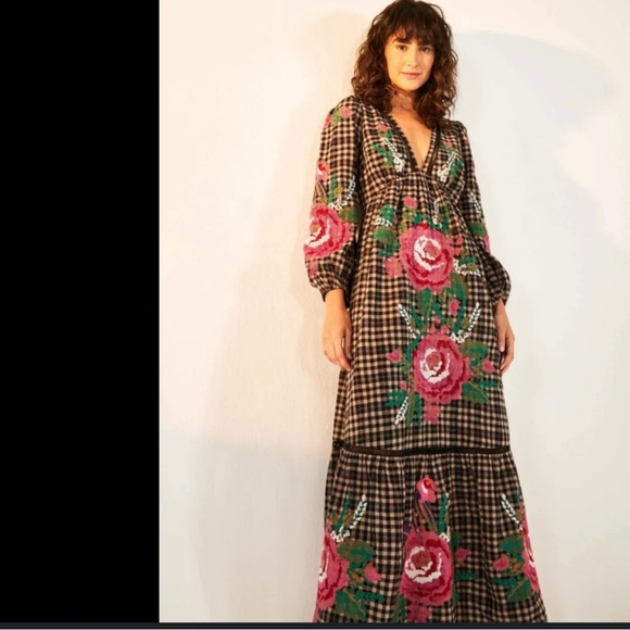 Farm Rio RioRooster Maxi Dress - Picture 1 of 5